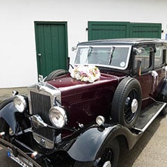 Servus Hochzeitsband Impressionen - Oltimer Brautauto