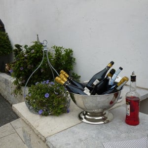 Servus Hochzeitsband Impressionen - Prosecco im Eiskühler