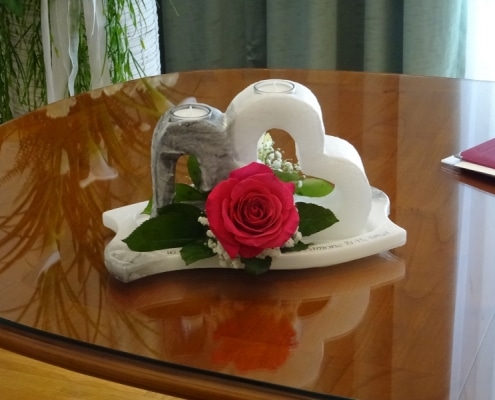 Hochzeitsimpressionen - Tischschmuck